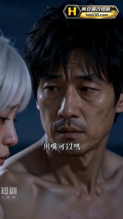 AI短剧《木筏求生靠钓鱼组建后宫》EP1-5 原版 配图4