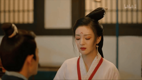 【AI脱衣】魔改电视剧《古相思曲》陆鸢（张雅钦饰）在烛影摇红的凤榻上，被沈不言粗 配图2