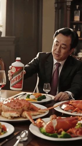 【AI短剧】《许家印的监狱快乐生活》老许身陷囹圄 怎么还是嫩模在怀_吃太好了！ 配图3