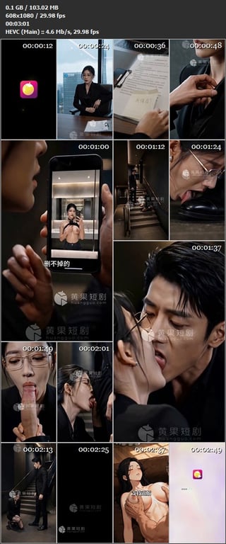 【AI短剧】《女总裁的秘密开关》EP1-10集原版，S与M的危险游戏，新人入职报 配图15