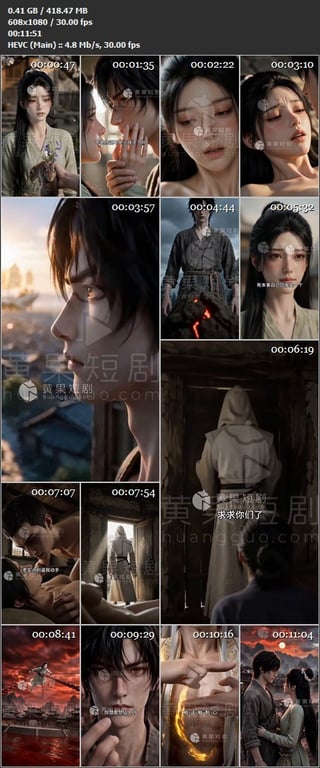 【AI短剧】《双生道侣：小院青梅仙门将至》EP1-9合集,只为守着苏棠安稳日子， 配图7