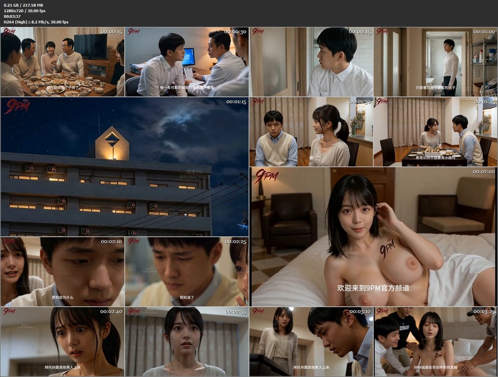 【AI短剧】《老公要求别人玩弄我》EP1-5集，绿帽，操逼，人妻刺激（5V)愃 配图5