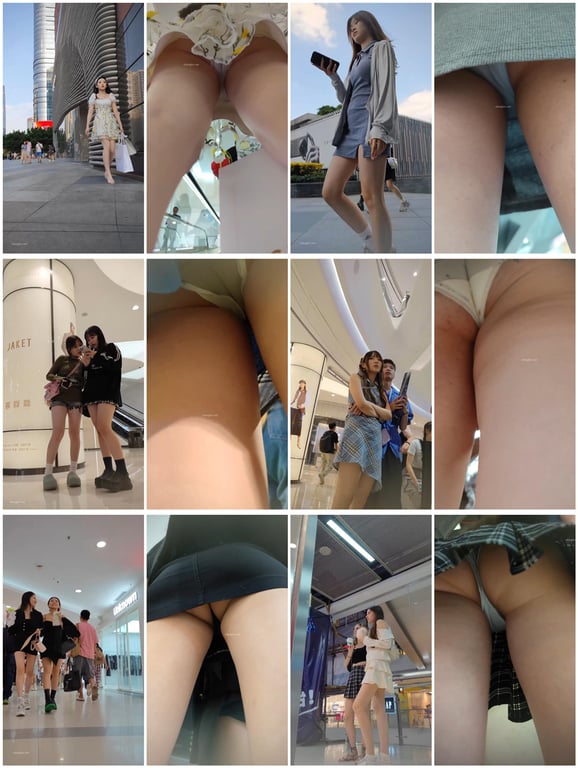 精品推荐步行街拍抄底大神『KXCD』系列合集第1季50V 专挑年轻好看质量高的小 配图4