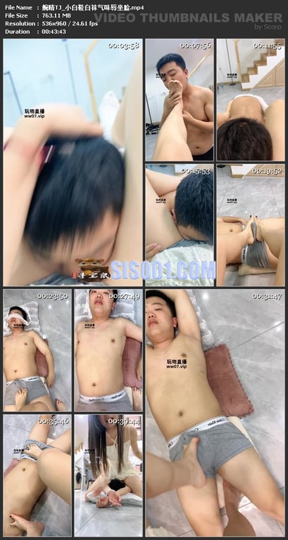 ㊙【SM调教】【婉晴】玩情侣奴女仆装母狗/小白鞋白袜气味辱坐脸  2V 配图4