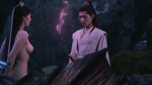 【AI脱衣】魔改电视剧《凡人修仙传》南宫婉与韩立误吃春药意乱情迷一夜情！ 配图3