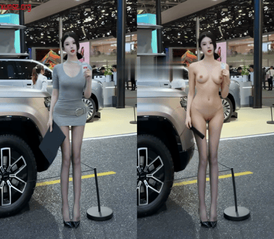 【AI脱衣】网红美女脱衣系列妍熙一米八大长腿愃氺 配图5