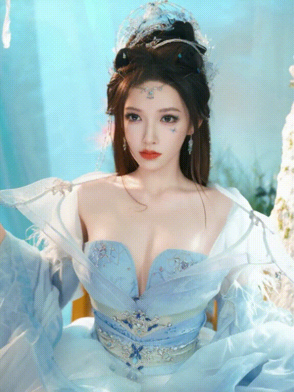 【AI明星脱衣】程潇洛河神女下人间——脱衣篇（配乐版）！ 配图3