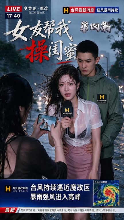 【AI短剧】《女友帮我操闺蜜》EP3-4 闺蜜脱下泳衣时，我实在憋不住了，转身抱 配图1
