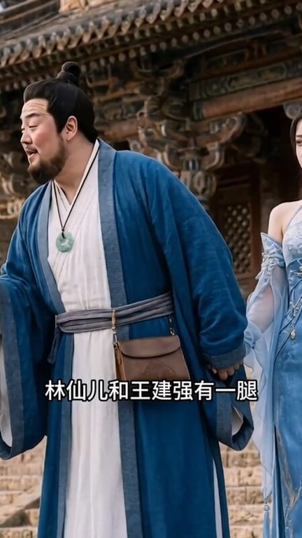 【AI短剧】『长生录：从侄女上门求丹开始长生』第34-35集 猥琐老头与同门师妹 配图15