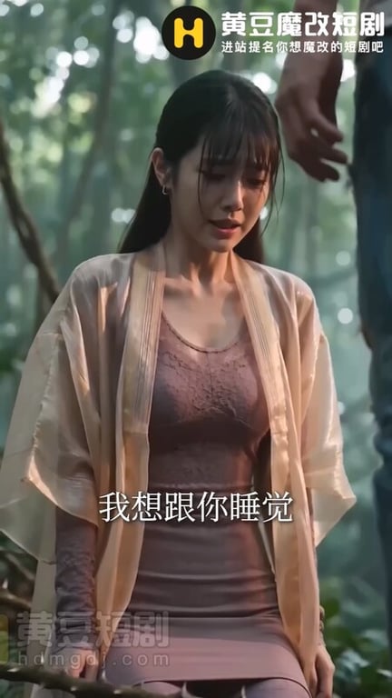 【AI短剧】『荒岛美女劫』第3集 白洁儿奉献肉身主动吸吮肉棒祈求食物！ 配图12
