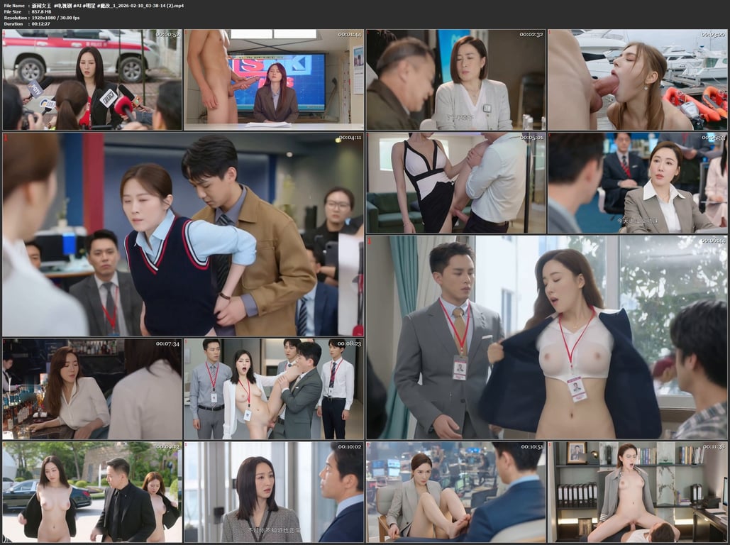 【AI脱衣+AI推演】魔改版电视剧《新闻女王》佘诗曼 高海宁 李施嬅 王敏奕等 配图17