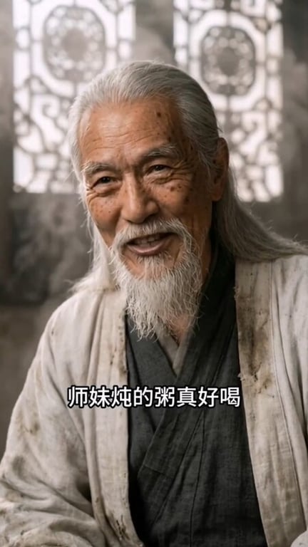 【AI短剧】『长生录：从侄女上门求丹开始长生』第34-35集 猥琐老头与同门师妹 配图18
