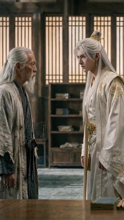 【AI短剧】『长生录：从侄女上门求丹开始长生』第34-35集 猥琐老头与同门师妹 配图27