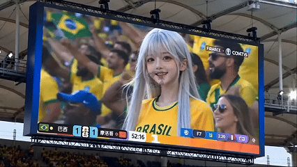 【AI真人小剧场】《世界杯》第1集疯狂的球迷们激情做爱，全球几亿人看着她们在现场 配图2