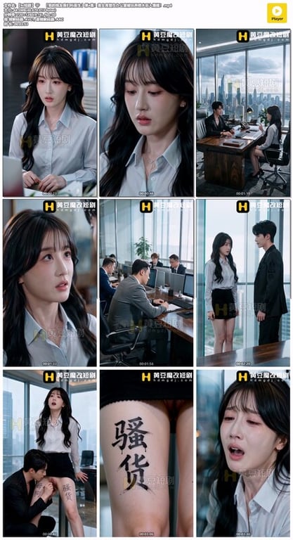 【AI短剧】『我的炮友是妇科医生』第4集！美女高管在办公室被玩弄喷水后入爆插！ 配图26