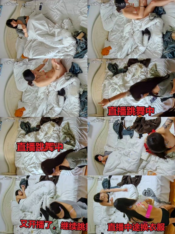 03/30-31-04/01-02 女网红与闺蜜跳舞日常男友来访后当闺蜜操她[1 配图3