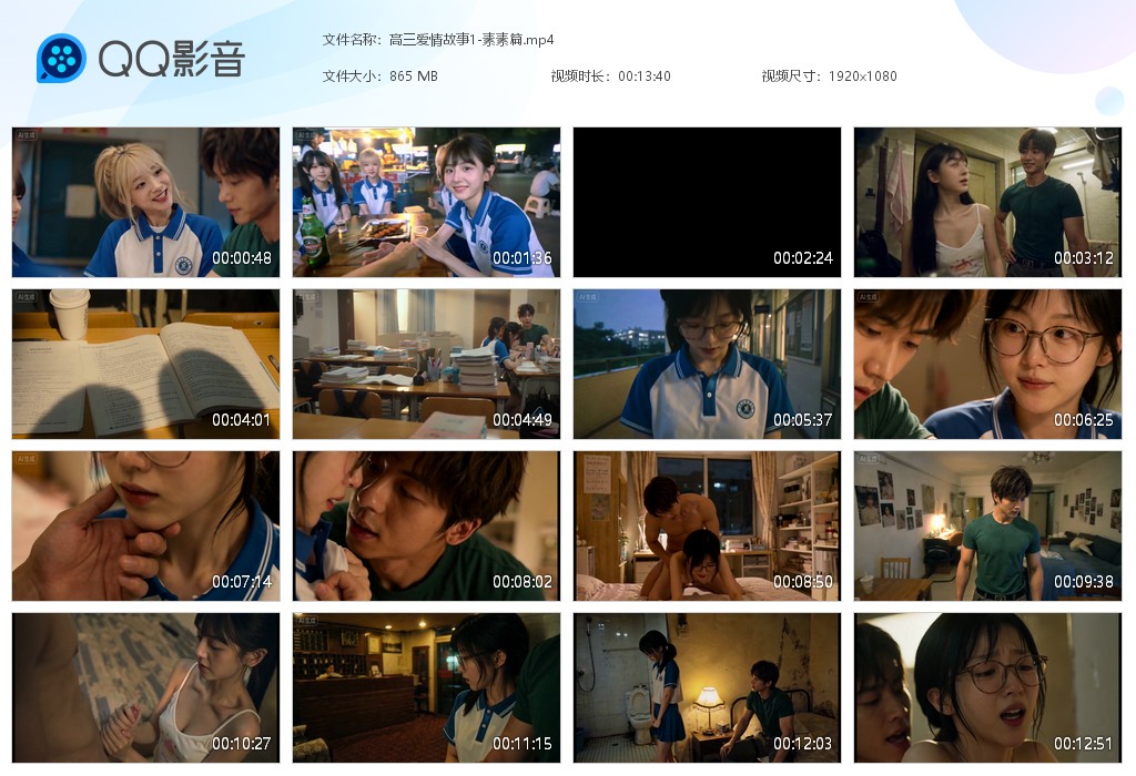 【AI自制小短剧】《高三爱情故事》第1集-素素篇 乖乖女与男友激情的爱情故事！ 配图8