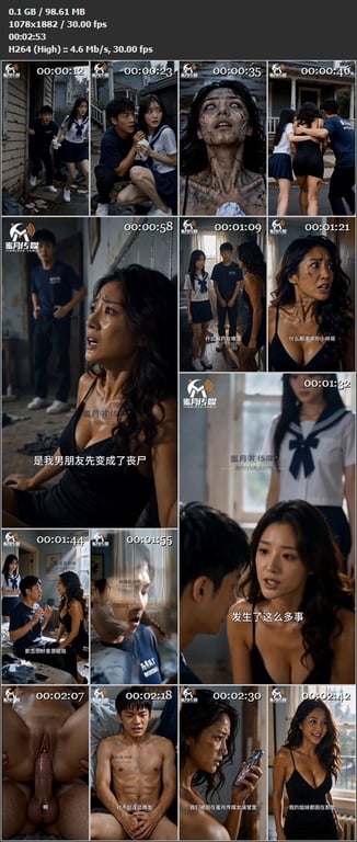 【AI短剧】《精液救世，丧尸围城》EP1-3集，少年格伦意外发现自己的精液是唯一 配图4