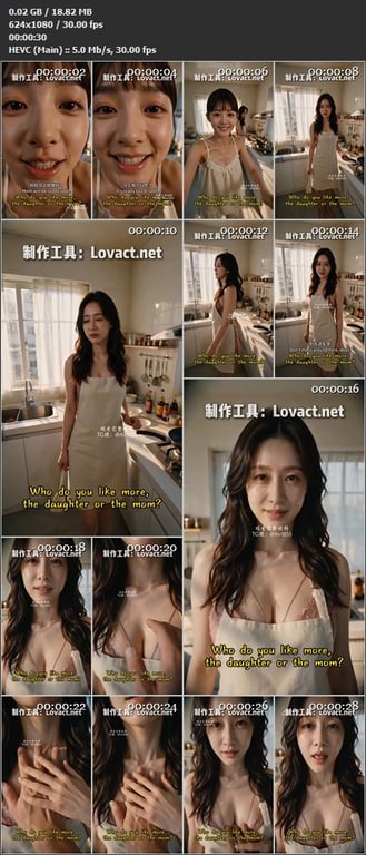 【AI短剧】《母女日常》EP0-7集，叔叔来了支开女儿让她去晾衣服，母亲带叔叔去 配图19