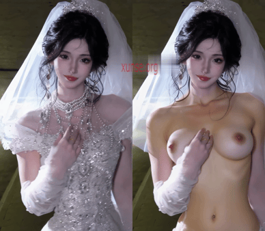 【AI脱衣】网红美女脱衣系列纸鱼（第二弹）国风模特愃氺 配图7