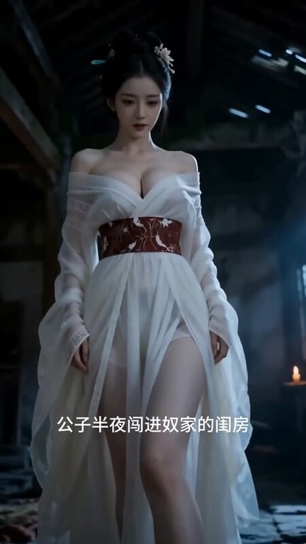 【AI短剧】『古寺艳鬼录』第1-3集 被聂小倩全裸摄魂采阳销魂又刺激骨髓都要被榨 配图7
