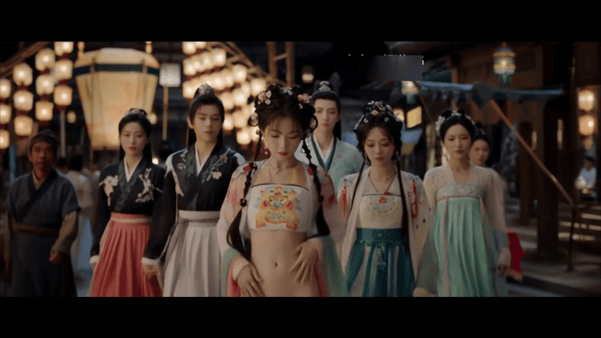 【AI脱衣+AI推演】魔改版电视剧《永夜星河》虞书欣 陈都灵 钟欣潼 海陆 祝绪 配图3