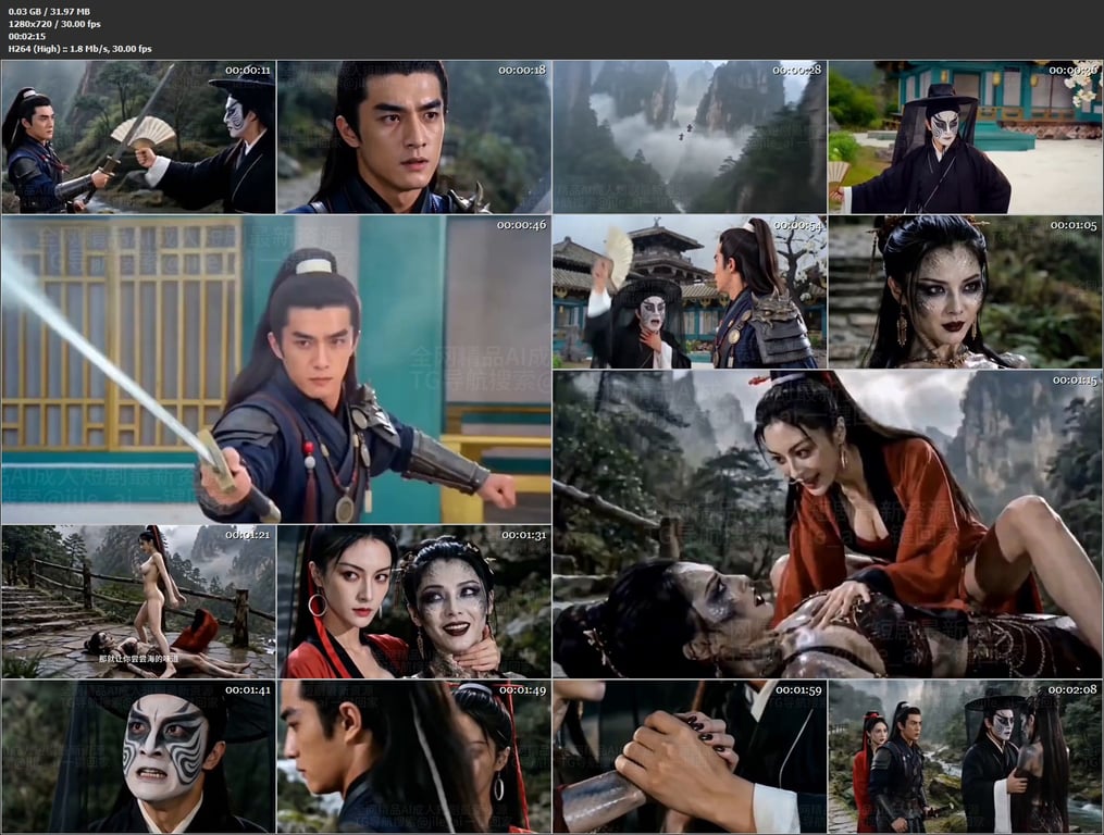 【AI短剧】《捉妖师：但是专捉美艳的妖妇》EP11-15集，一群小美人通通拿下， 配图10