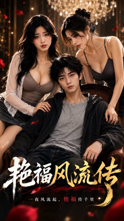 【AI短剧】✅《艳福风流传》✅第1-8集完整版 落魄大学生意外穿越古代，竟成权倾朝野的皇子-老宋论坛