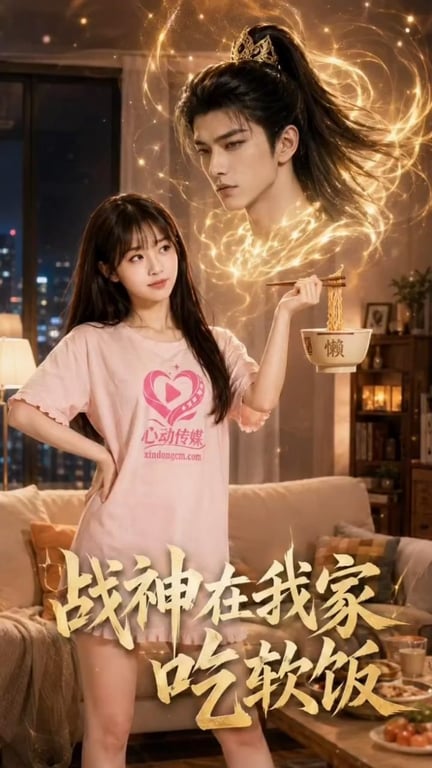【AI短剧】《战神在我家吃软饭》EP1-8集 崔念来完成系统任务奖励召唤刑天战神 配图1
