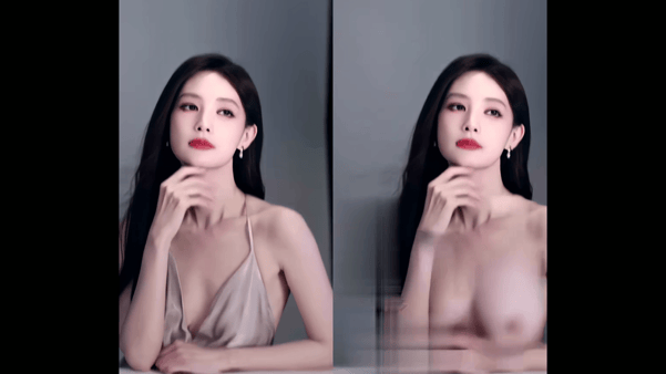 【AI脱衣】李一桐--第三弹--明星脱衣---李一桐的颜值还是太权威了! 配图7