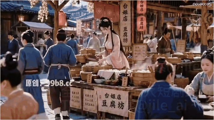 【AI短剧】《潘淫莲豆腐坊》EP1,3-5,7-14上下集，买豆腐送吃潘金莲的大 配图14