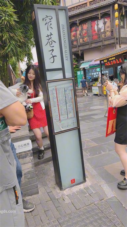爆推【步行街极品】绝美嫩妹吊带红裙小皮鞋，白内裤骚到骨子里，甜笑勾人想娶回家1V 配图3