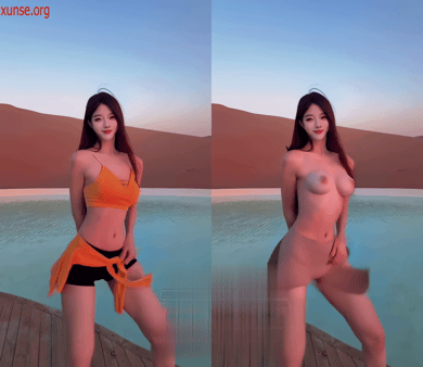 【AI脱衣】Fine法音--网红脱衣--精致面孔，这双笔直的漫画腿P都不敢这么P 配图7