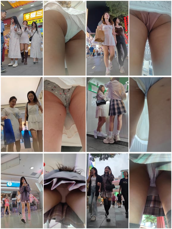 精品推荐步行街拍抄底大神『KXCD』系列合集第1季50V 专挑年轻好看质量高的小 配图5