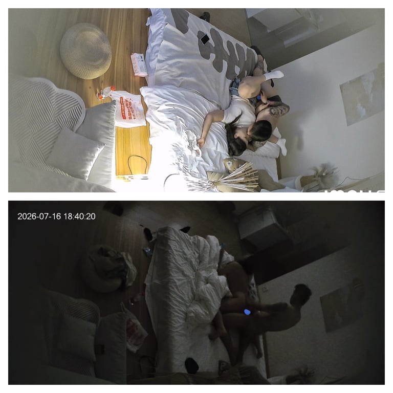 7-17独家重磅流出乐橙酒店豪华房偷拍极品肥臀牛仔短裙骚妹被猛男男友狂舔蜜穴压床 配图12
