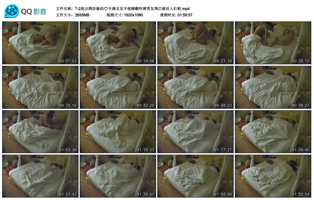 酒店偷拍大尺度流出半夜饥渴醒来！丰满女友主动深喉吞吸男友粗硬鸡巴 被后入猛烈打桩 配图5