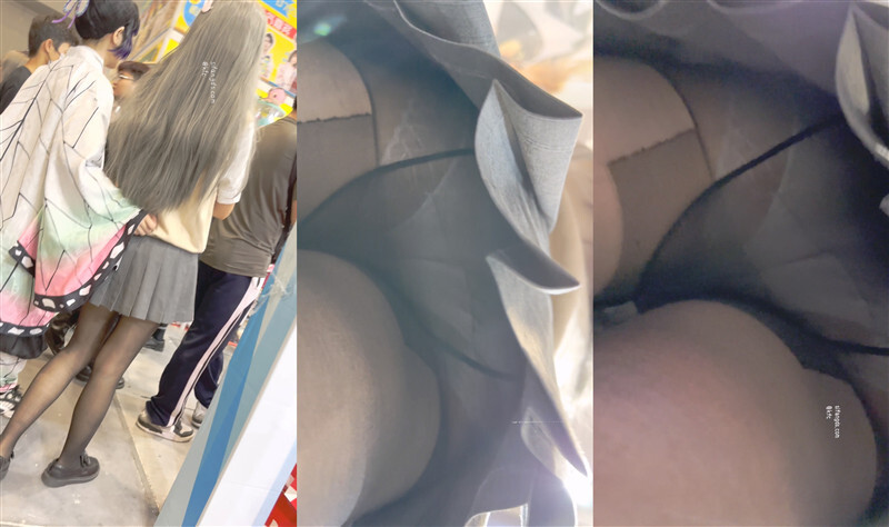 【KFC】JK制服学生妹和闺蜜逛展❤️黑色丝袜白色蕾丝内内前后CD - 老宋论坛-老宋论坛