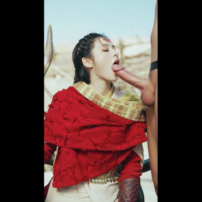 【AI脱衣】彭小苒《东宫》悲情女主横剑自刎曲小枫——口交篇（配乐版） 配图5