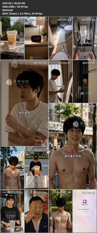 【AI短剧】《透明冰棒》EP1-10集，社畜林然睡醒竟发现自己变成透明人，他潜入 配图14