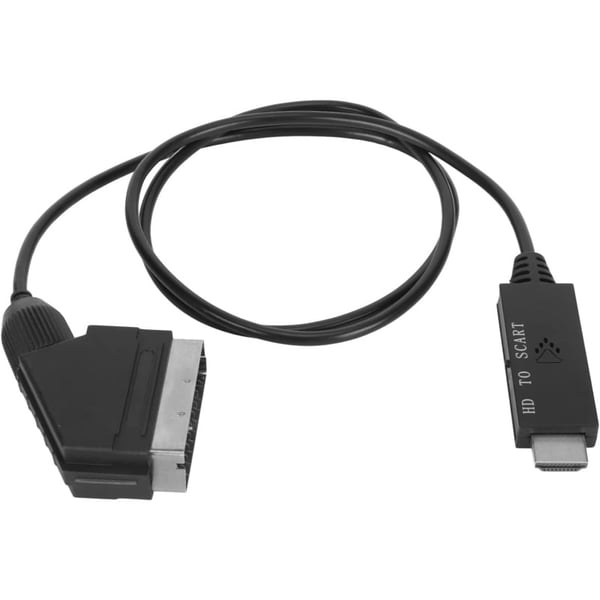 HDMI til SCART konverter med kabel. 720p/1080p - PAL/NTSC.