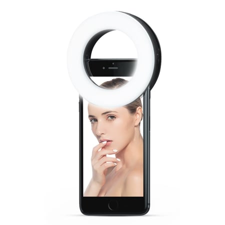 Selfie LED lys ring med 3 lysindstillinger samt 40stk LED.
