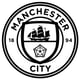 Manchester City wallsticker. Logo som fodbold wallsticker.