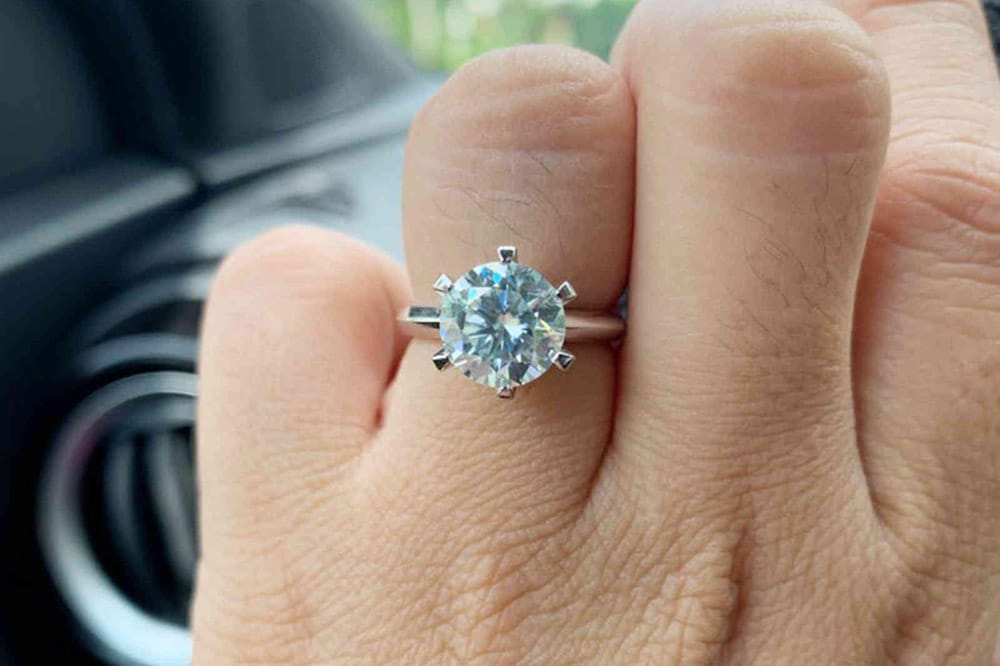 3 Carat Moissanite Rings Des Moines, IA