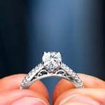 Cathedral Style Engagement Rings