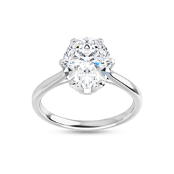 oval solstice solitaire ring