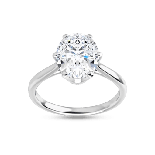 oval solstice solitaire ring