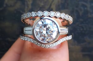 Bezel-set Engagement Ring