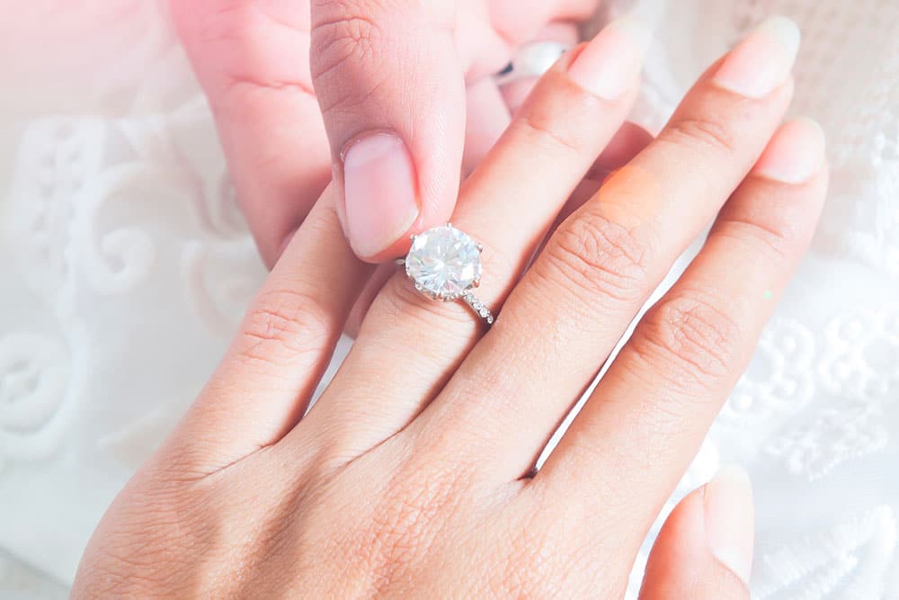 Moissanite Solitaire Engagement Rings