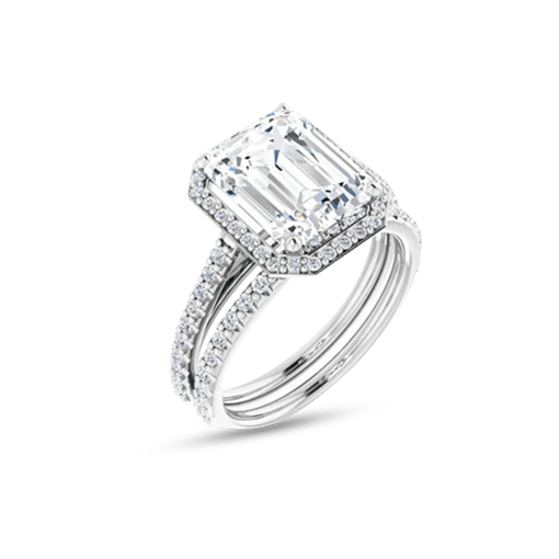 emerald-moissanite-halo-bridal-set