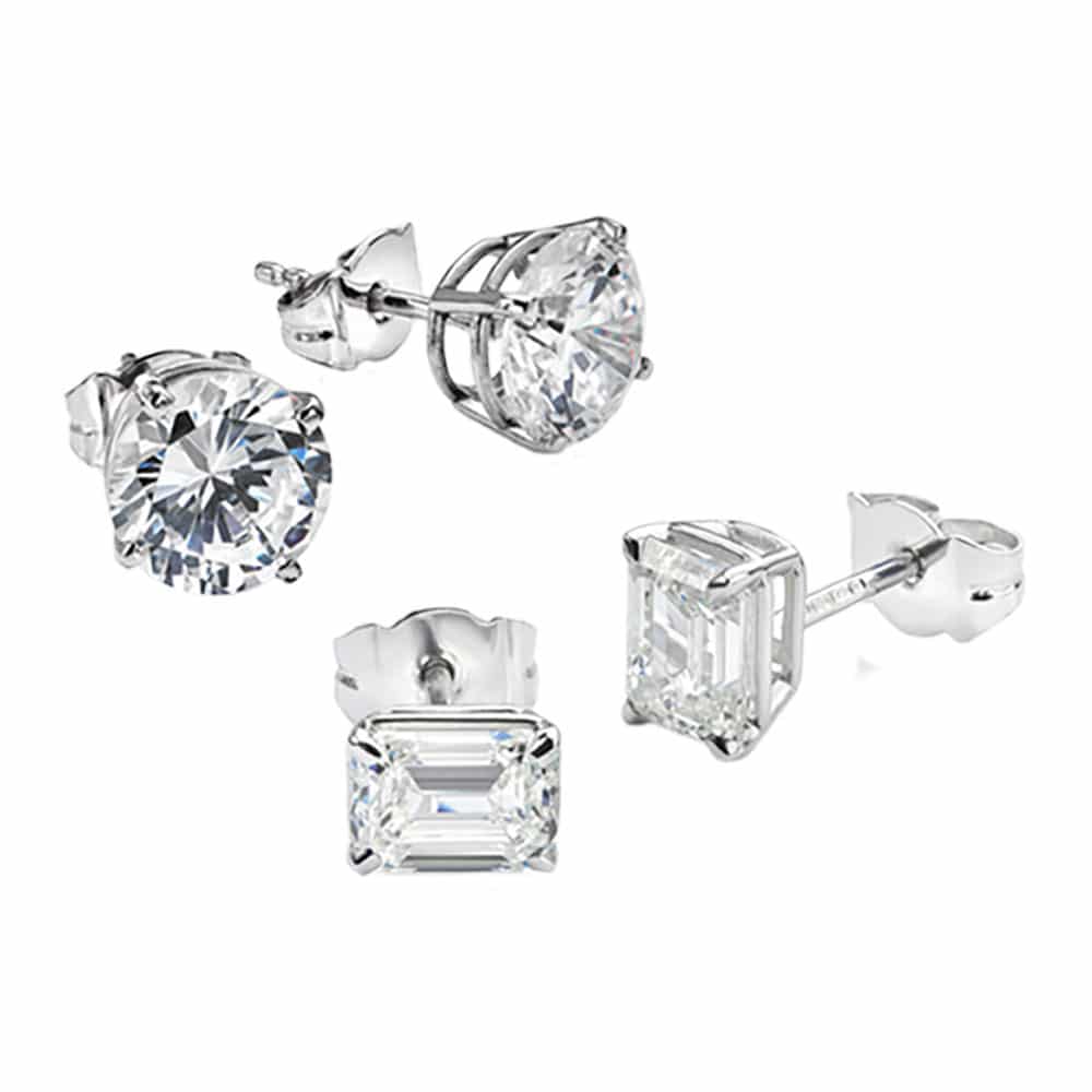 Moissanite Stud Earrings For Men Anchorage, AK